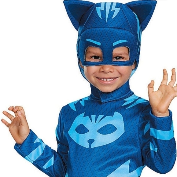 NWT Disguise PJ Masks Catboy Halloween Costume Cosplay 3T-4T Blue Superhero New - Picture 3 of 14